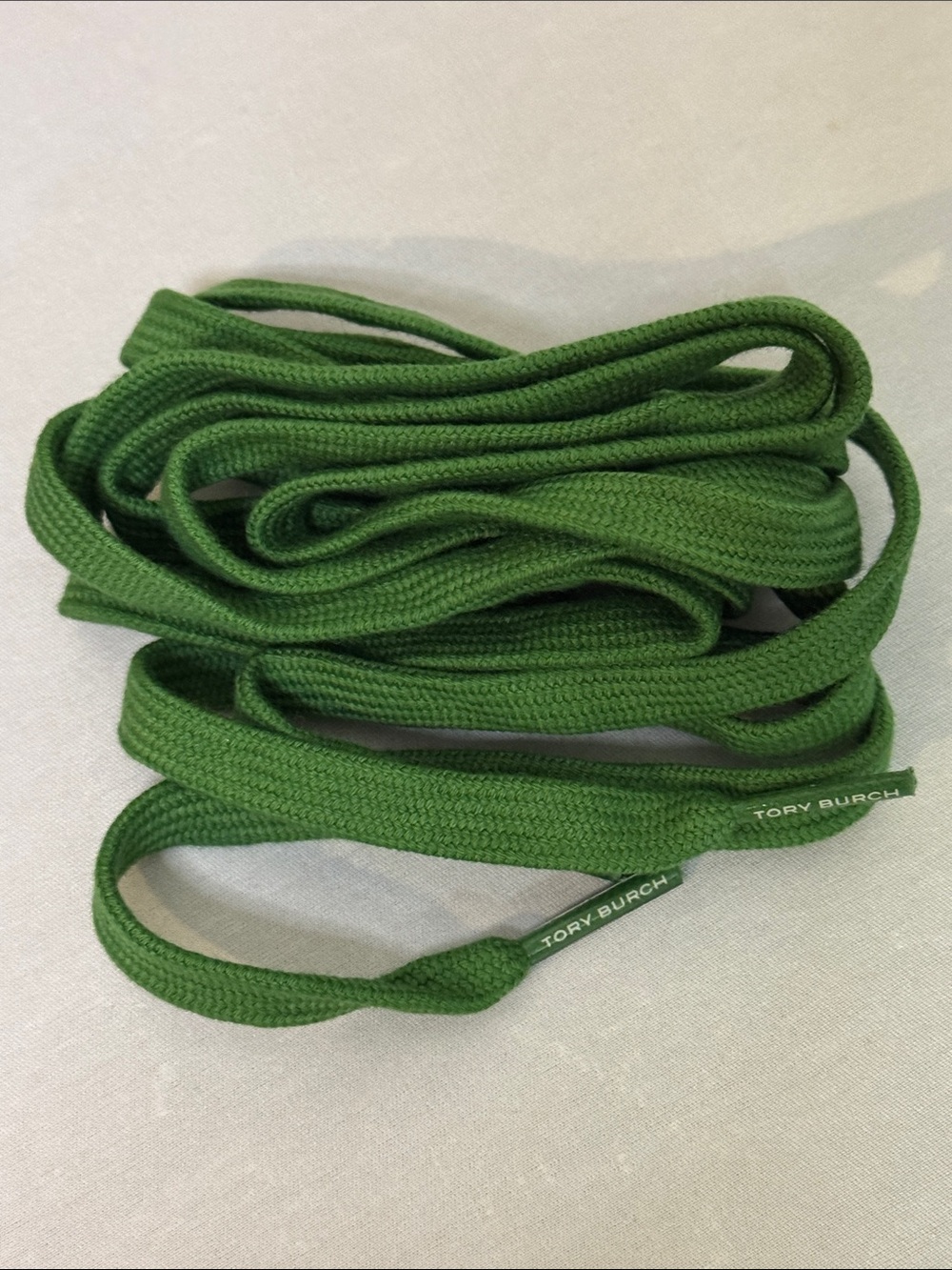 Tory Burch Olive Green Shoe laces